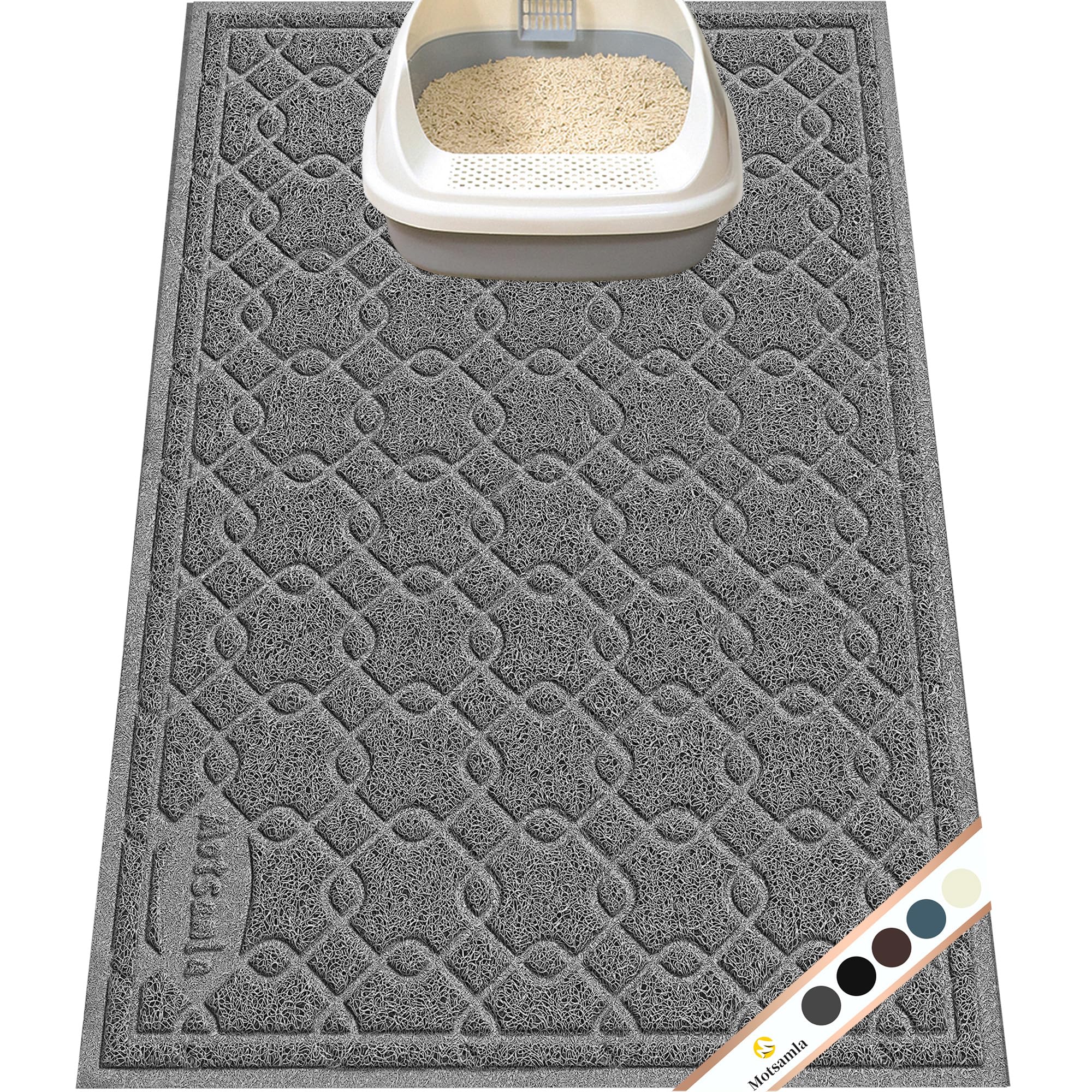 Alfombrilla Motsamla para arenero gran tamaño atrapa arena para piso limpio.