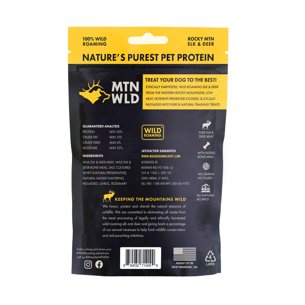 MOUNTAIN WILD trozos-3-8-pulgadas-entrenamiento para premiar con sabor intenso