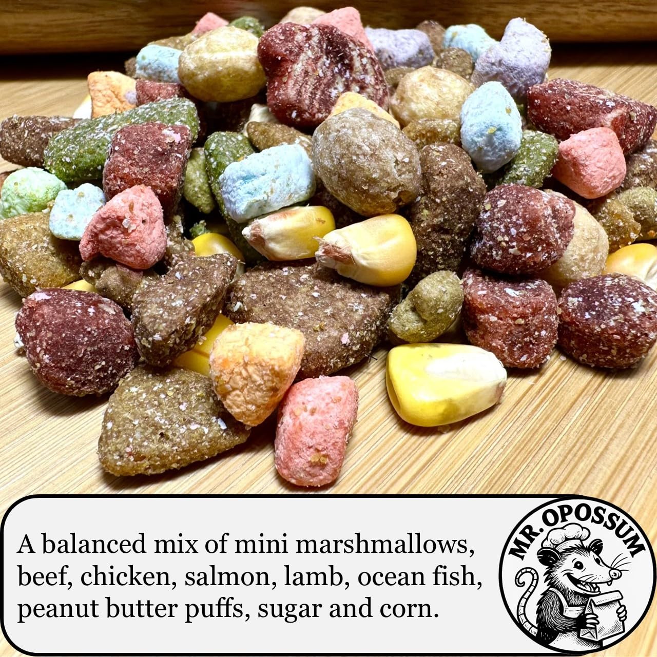 MR. OPOSSUM Midnight Munch mini malvaviscos para un toque suave y indulgente
