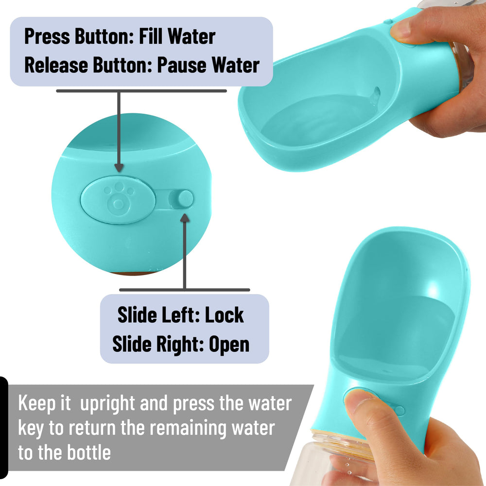 Mr. Pen sistema de liberación de agua con pulsador para uso rápido.
