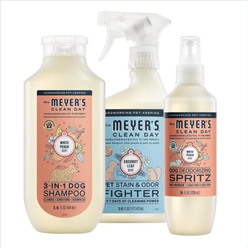 Desodorizante en spray para perros con durazno blanco deja pelaje brillante