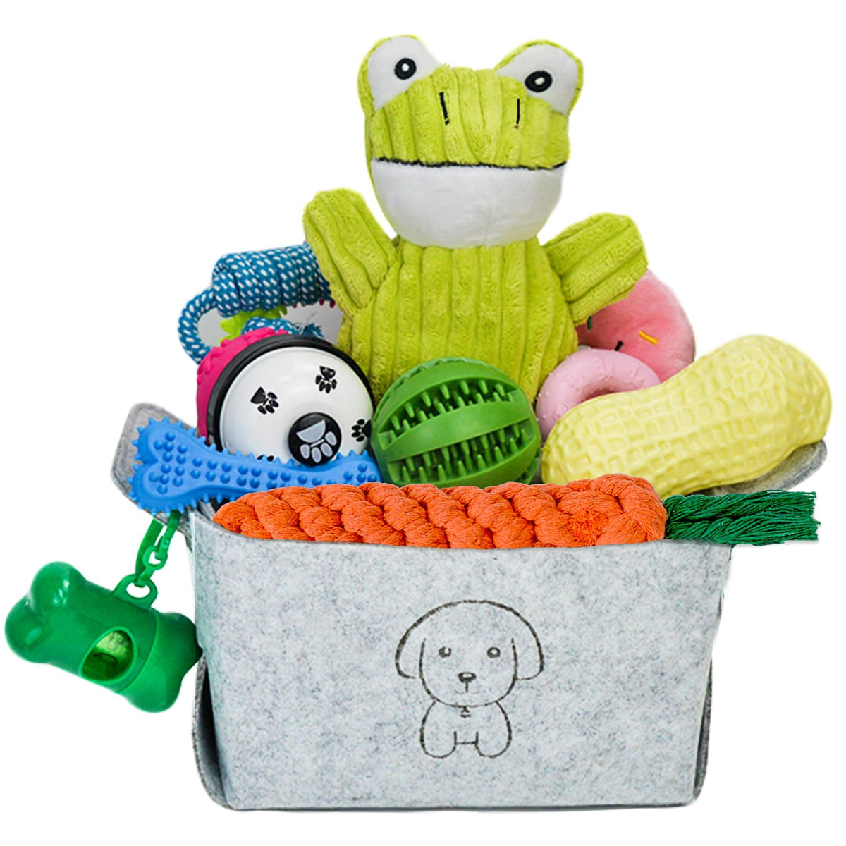 MRSOHRET juguete de cuerda para cachorros, fomenta juego activo y alivia el aburrimiento.