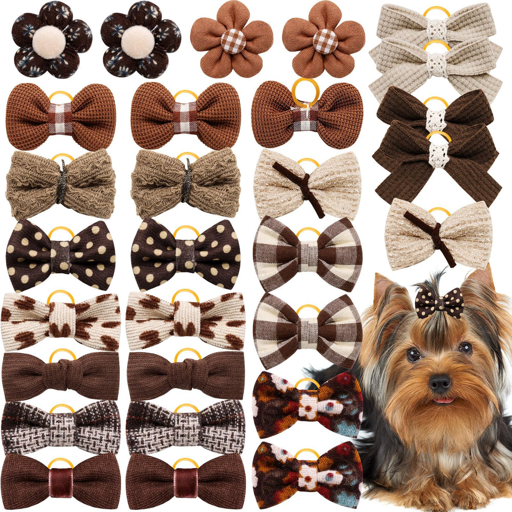 Lazo para perro Mruq-pet en navidad, colorido y llamativo para su pelo