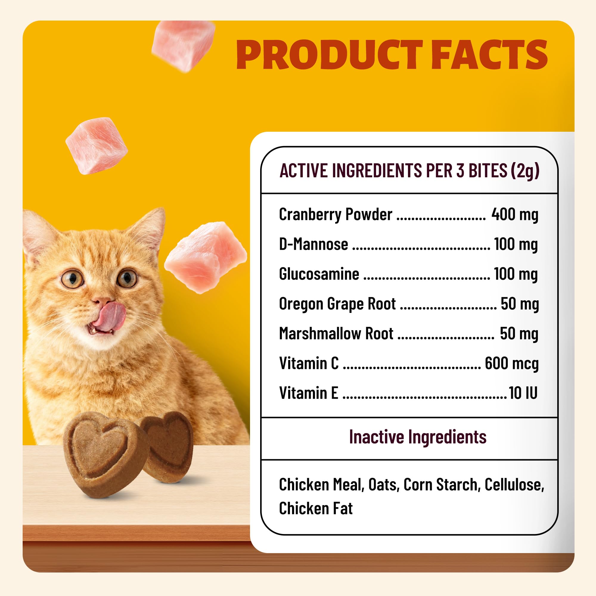 Multibites 330 chicles para hogares con varios gatos, apoya la salud urinaria compartida.