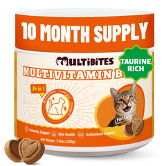 MULTIBITES bouchées vitamines chat: soutien énergie et vitalité au quotidien.