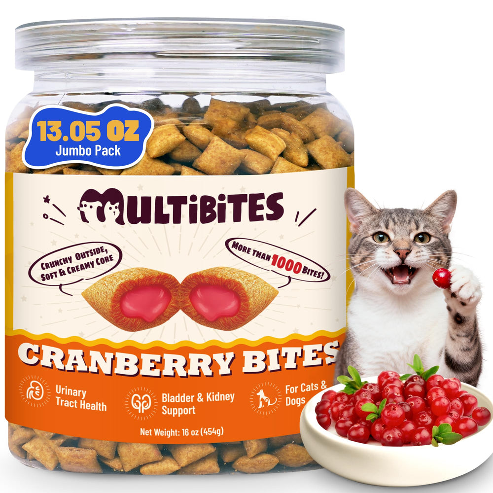 MULTIBITES bocaditos urinarios para gatos con crujiente sabor pollo-cranberry