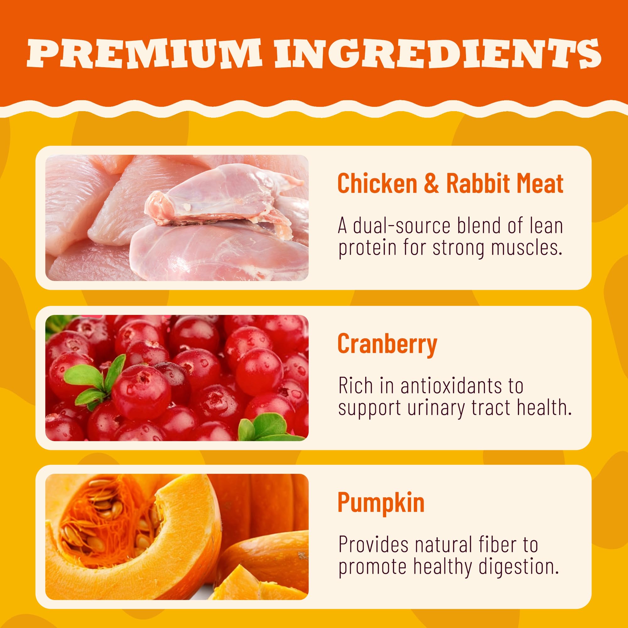 MULTIBITES ingredientes clave: pollo y cranberry para gatos