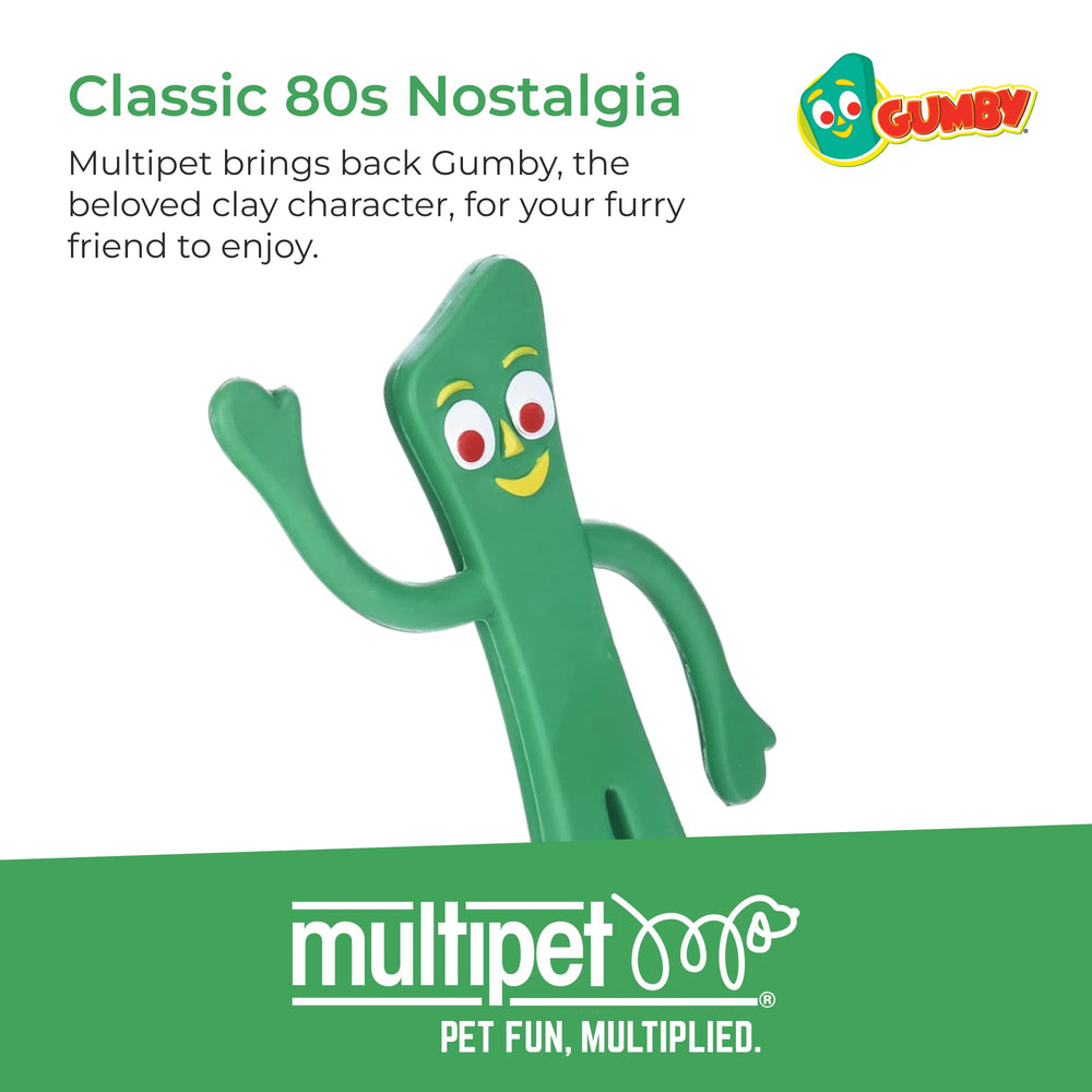 Gumby Multipet en verde, juguete sonoro para jugar y entrenar la mordida.