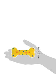 Multipet juguete de látex con lunares 4 pulgadas, perfecto para morder suave y estimulación sonora.