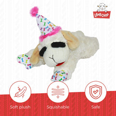 Patas estampadas de Lamb Chop para juego lúdico.