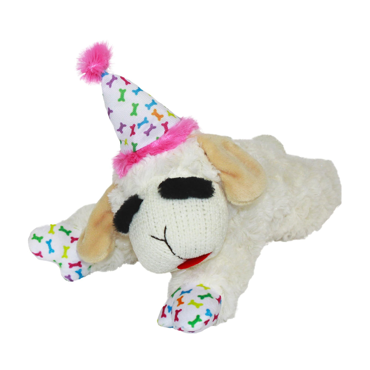 Multipet Lamb Chop con sombrero, peluche completo para juego diario.