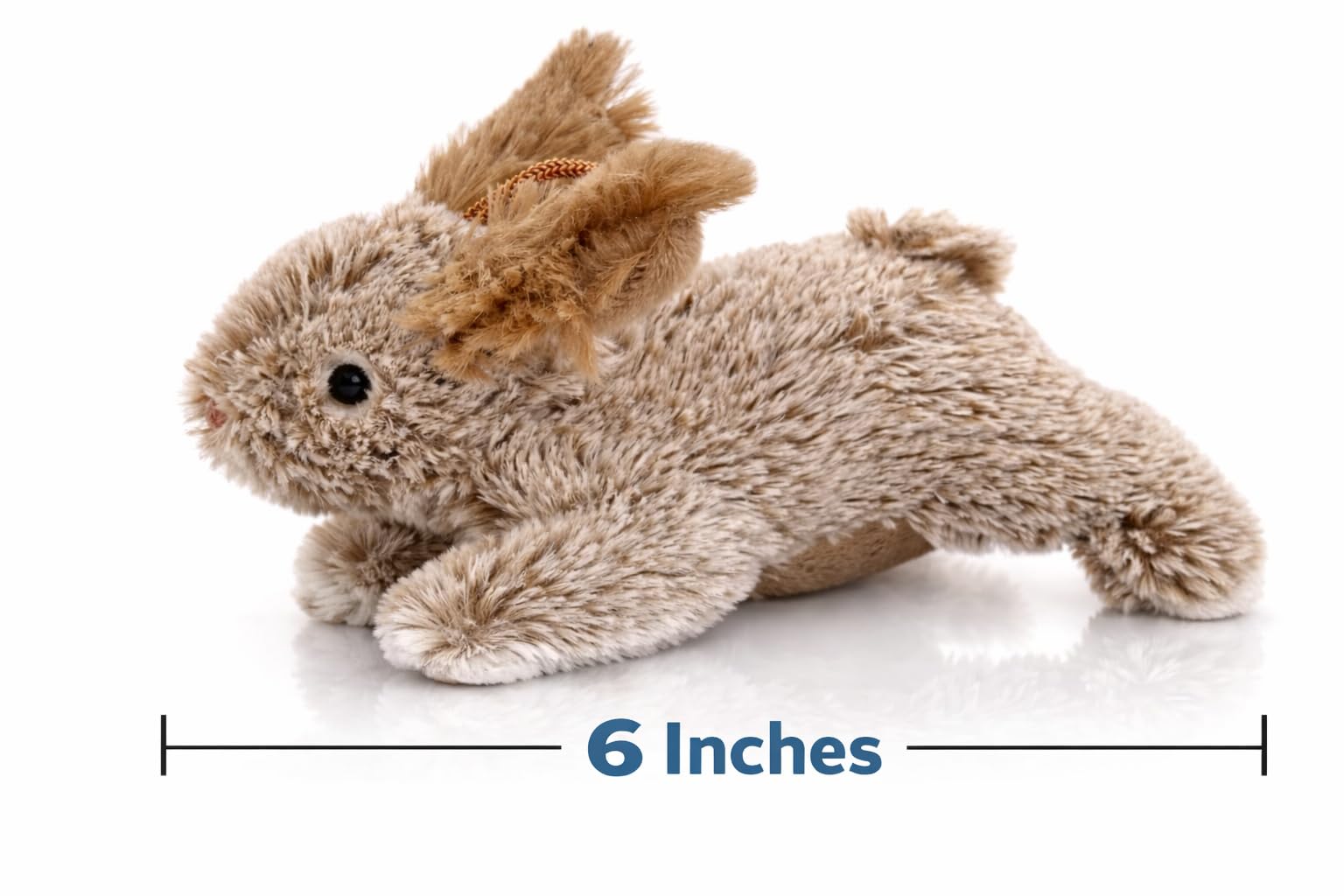 Multipet Thumperz conejo con sonido chirriante, ideal para entretenimiento sostenido.