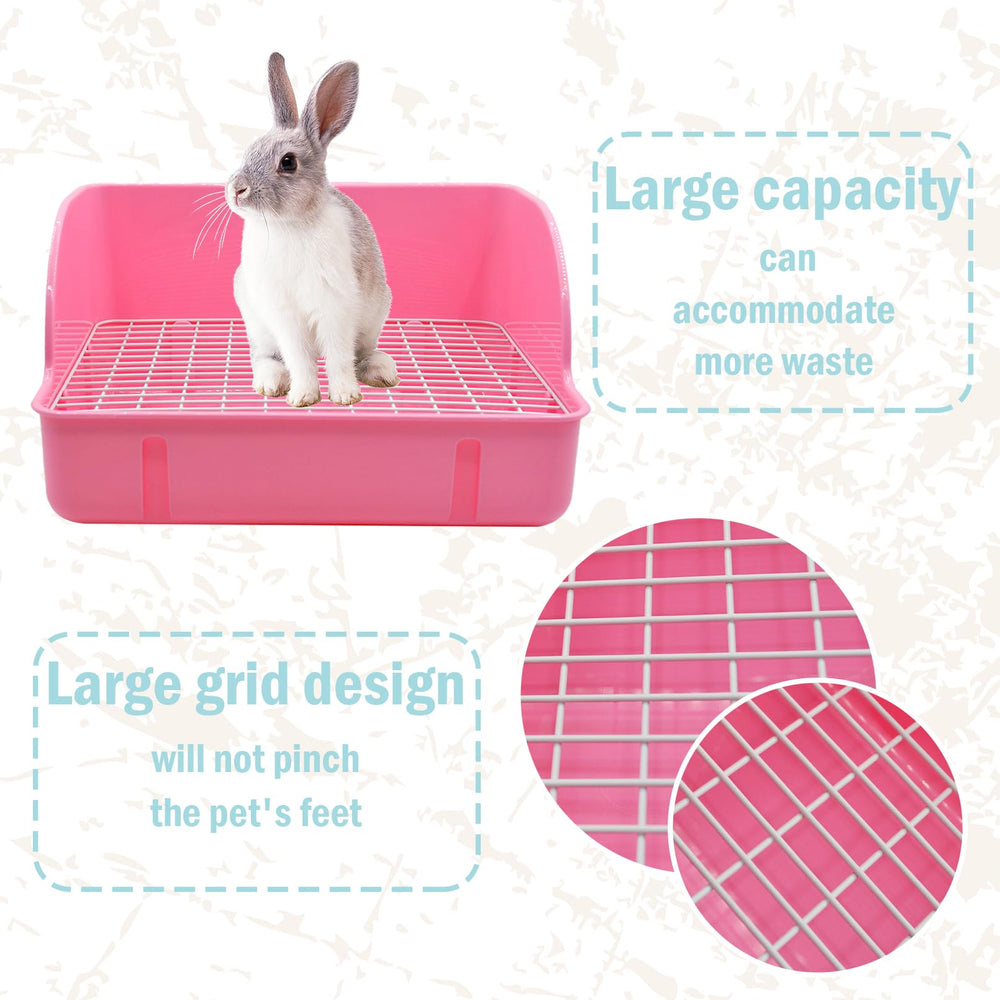 MUYG caja de arena para conejo con pestillo de seguridad para fijación estable.