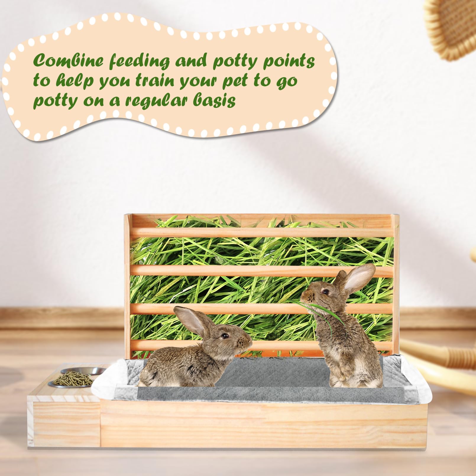 MUYG madera natural segura para mascotas pequeñas