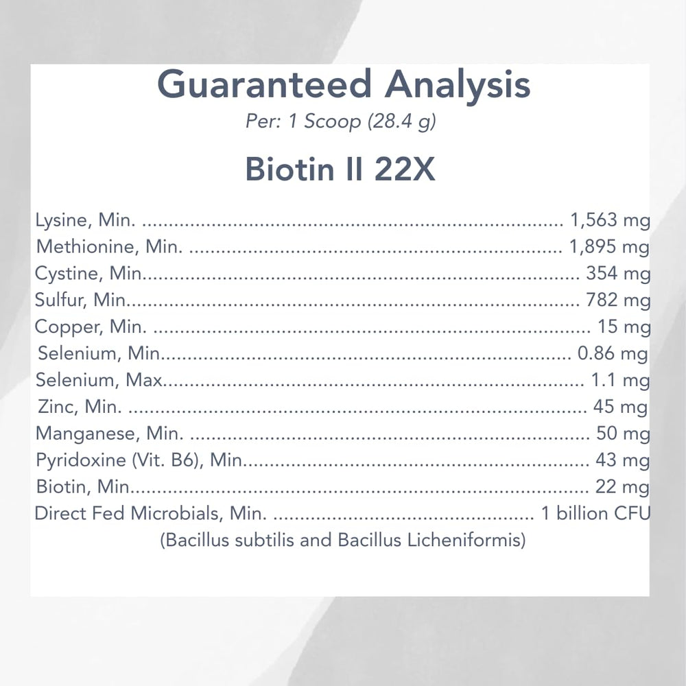 MVP Biotin II 22X, pellets, textura sólida para una dosificación uniforme.