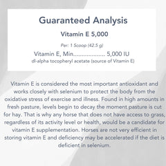 MVP Vitamina E 5000 en pellets, aprobado NASC para seguridad en la nutrición.