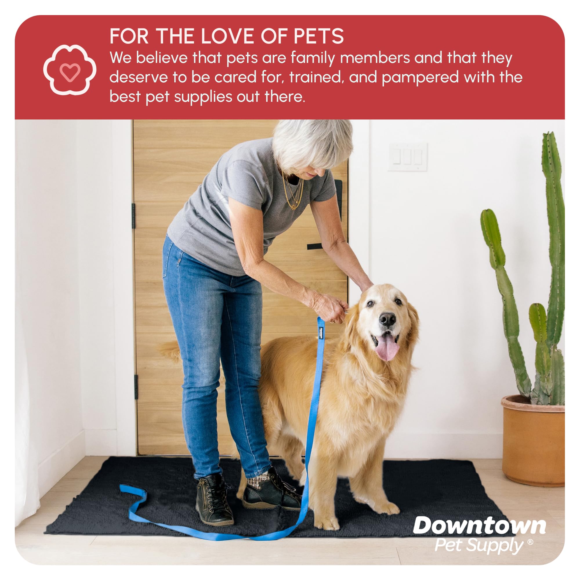 Tamaño extragrande 60x36 My Doggy Place, ideal para entradas con nieve.