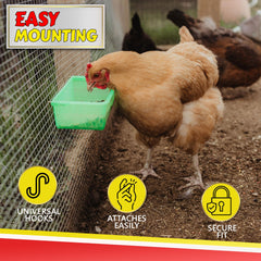 My Favorite Chicken dispensador aves jaula, instalación rápida y segura.