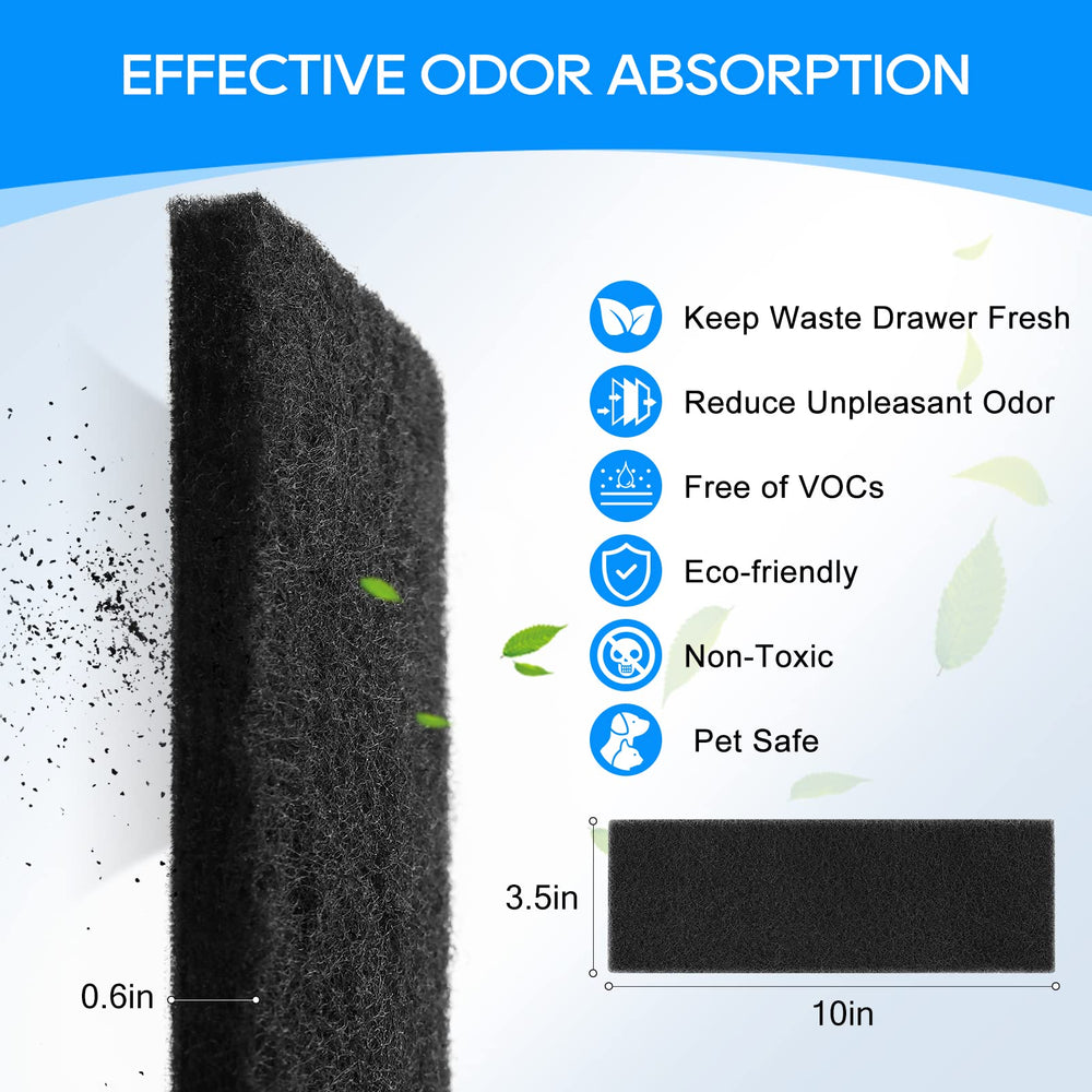 Filtro de carbono activado MyfatBOSS para Litter-Robot 3, reduce olores.