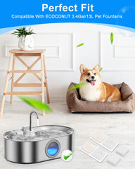 MyfatBOSS filtro-esponja-perro-fuente, atrapa pelos y partículas grandes.