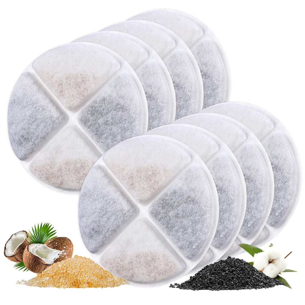 Filtro para fuente de gatos MyfatBOSS, conjunto de ocho piezas para agua más limpia.