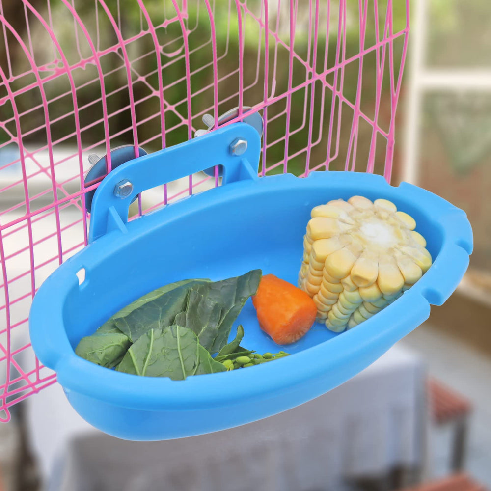 Mygeromon bañera hoja embellece la jaula y facilita el baño.