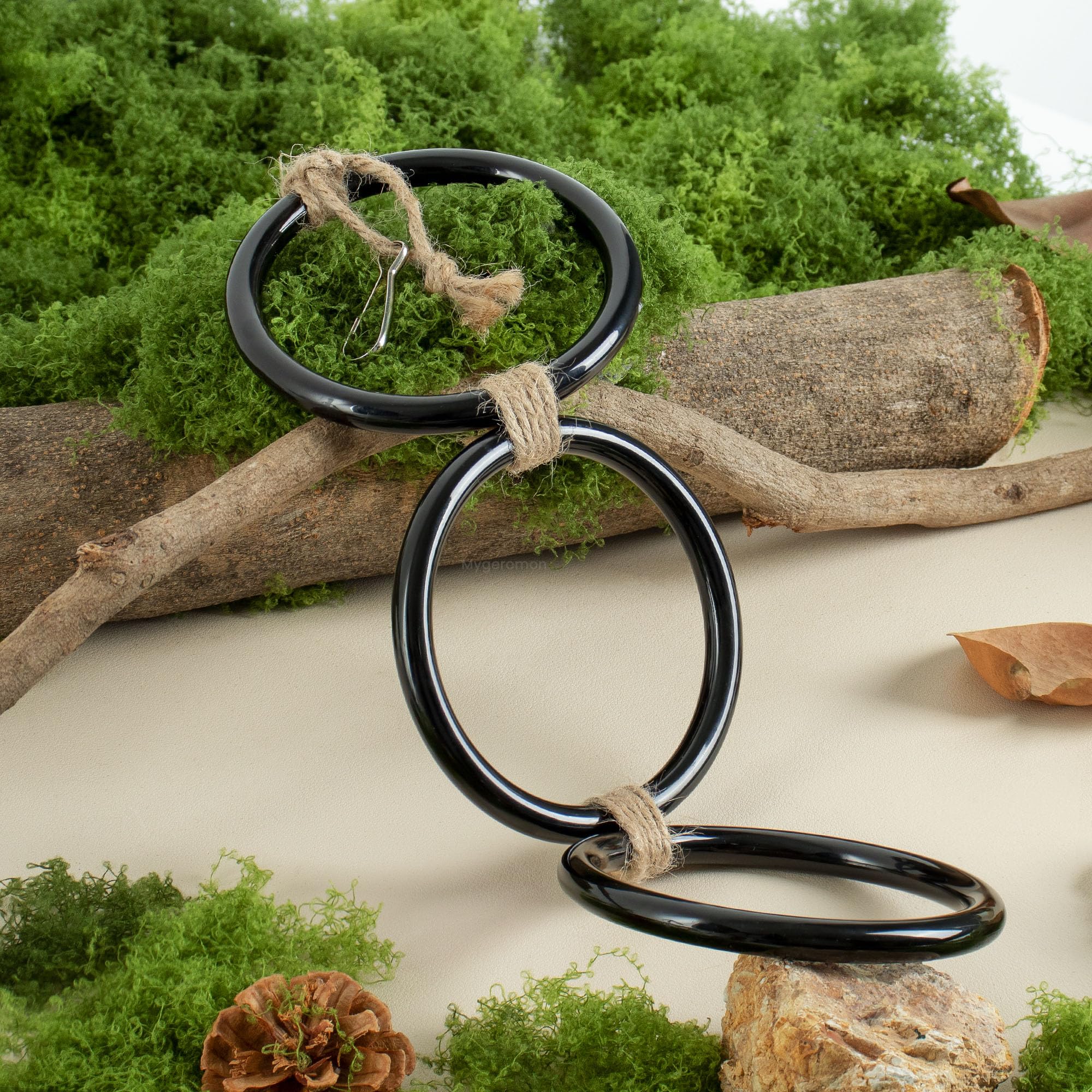Mygeromon conjunto de anillos facilita la exploración segura dentro del terrario.