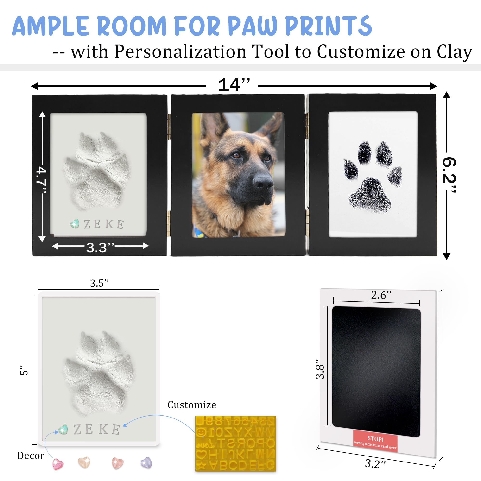 MYPAWLETS: accesorios de personalización para incluir nombre y fecha.