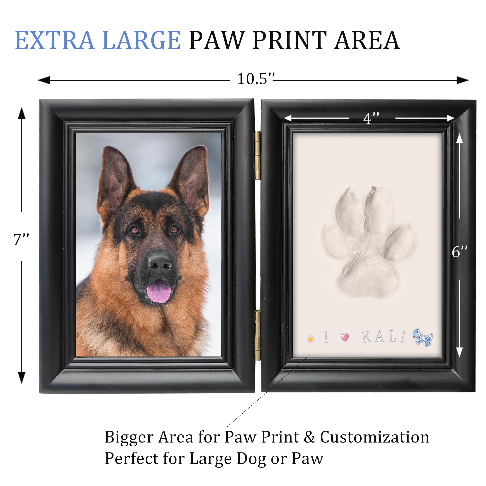 MYPAWLETS arcilla para huellas de mascota, impresión segura y sencilla