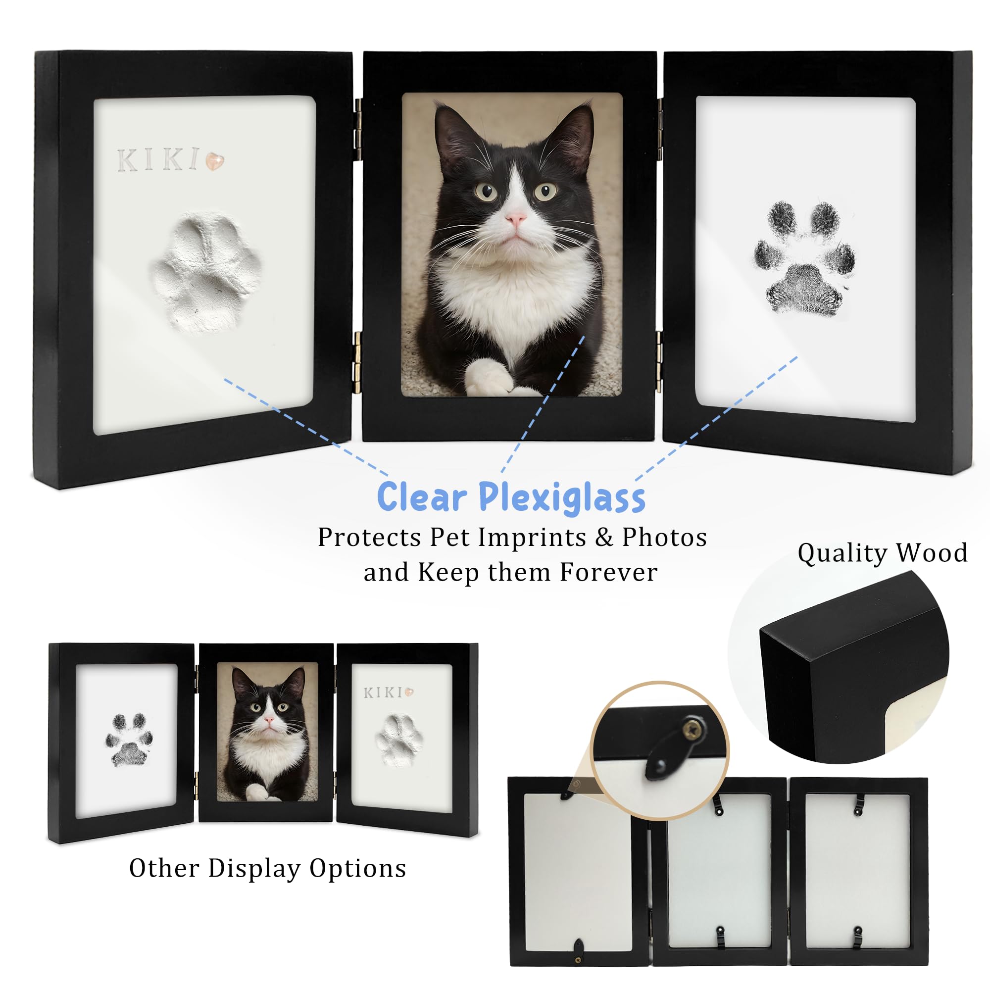MYPAWLETS: marco de madera con protección acrílica para exhibir la obra.