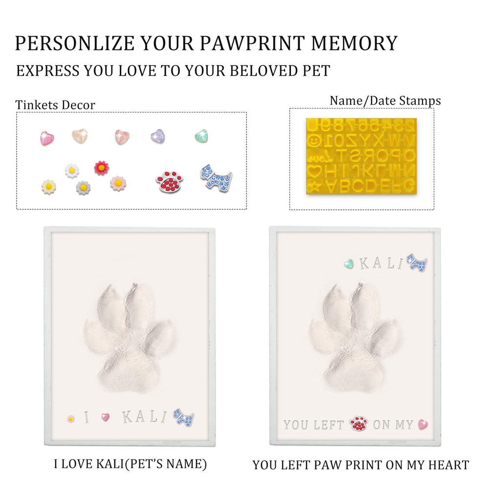 MYPAWLETS timbre con nombre y fecha, personaliza tu marco con datos significativos