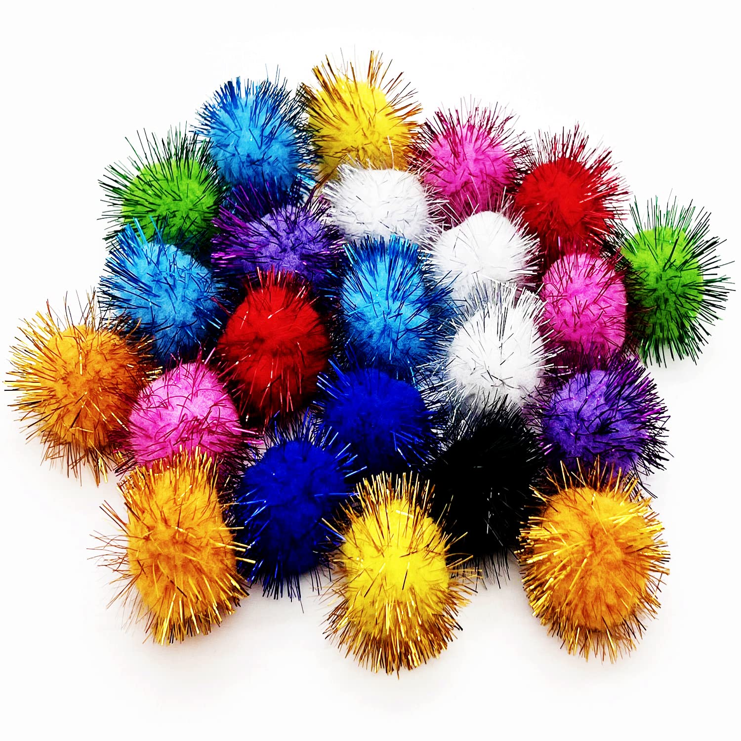 Bolas MYYZMY brillantes para gatos, 1,8 pulgadas, juego seguro
