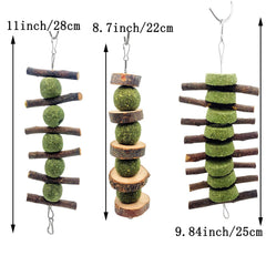 Palitos de madera de manzana natural MYYZMY para roedores