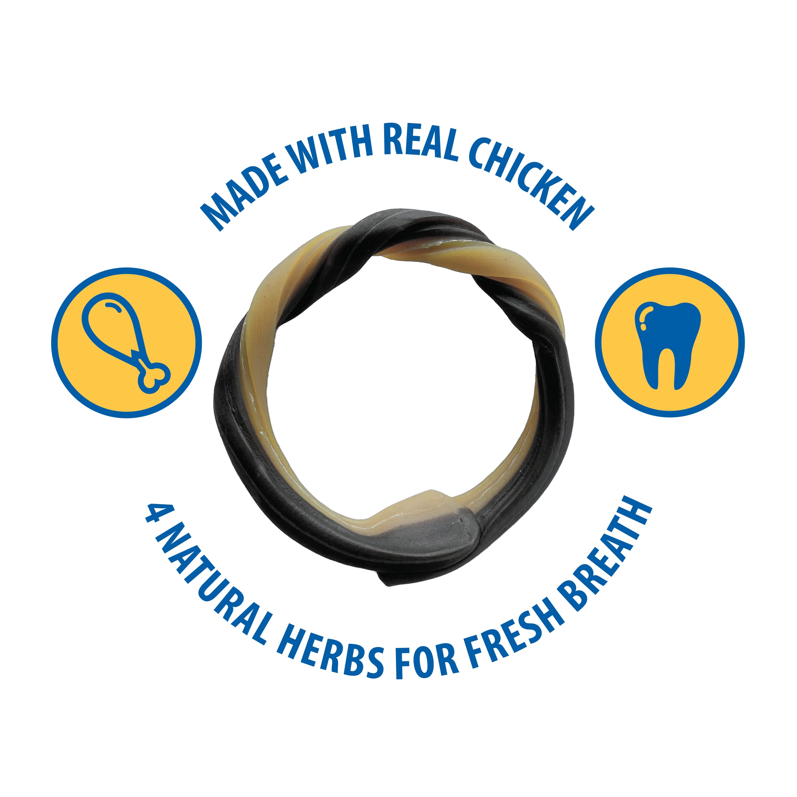 N-Bone Anillos Dentales con hierbas, refrescan el aliento tras la comida.