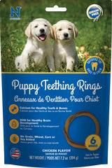 N-Bone anillos de dentición para cachorro con sabor a pollo, favorece la dentición.