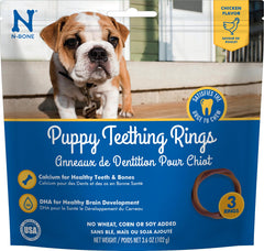 N-Bone anillos dentición cachorros sabor pollo para masticación segura