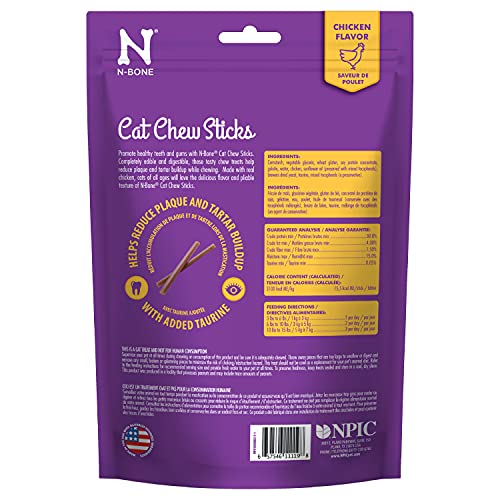 N-Bone Gato masticar púrpura textura para masticación agradable