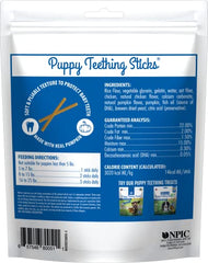 N-Bone Puppy Teething Sticks Calabaza, envase: opción sabrosa para masticar durante la dentición.