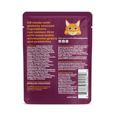 Nacho: salmón como ingrediente principal, fuente de proteína para gatos.