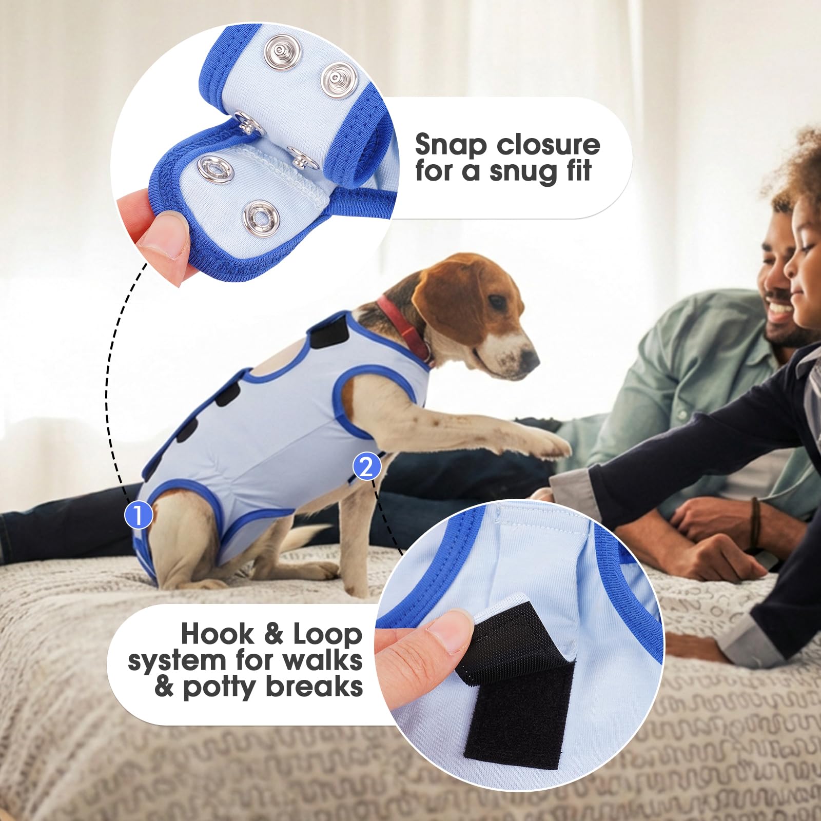 Nanaki Traje Quirúrgico Suave ofrece libertad de movimiento para perros