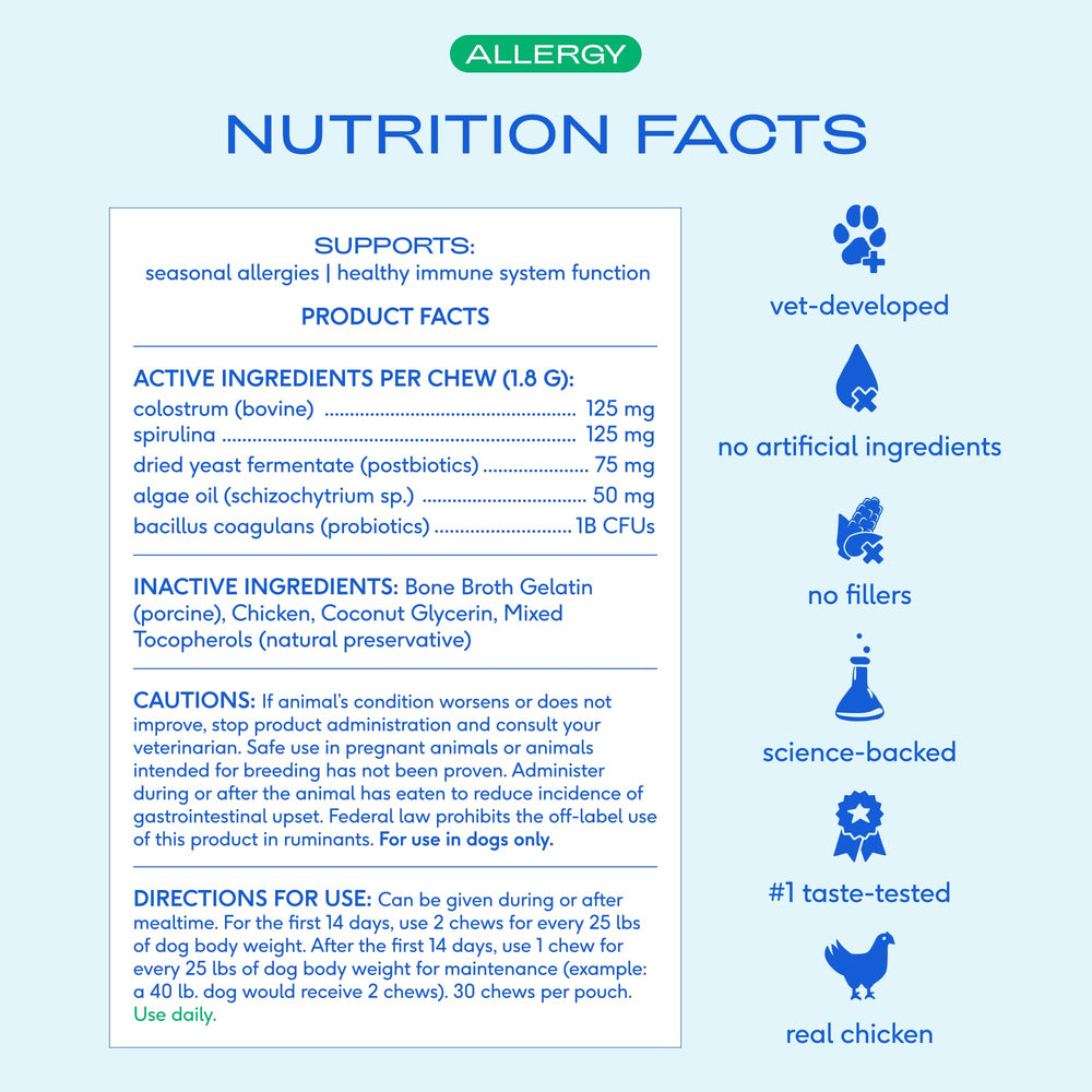 Native Pet Alergia para perros grandes: ingredientes reales sin rellenos