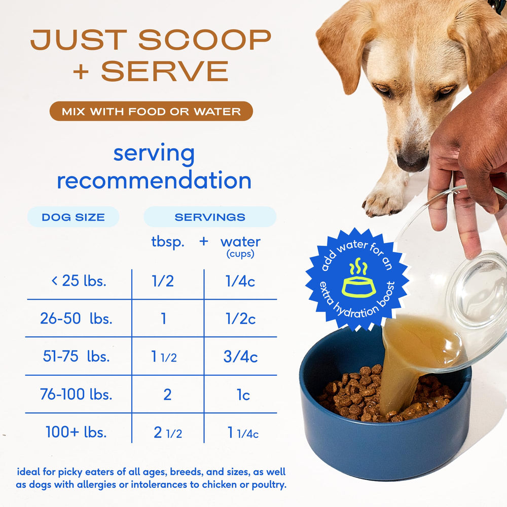 Native Pet Caldo Hueso para articulaciones y movilidad.
