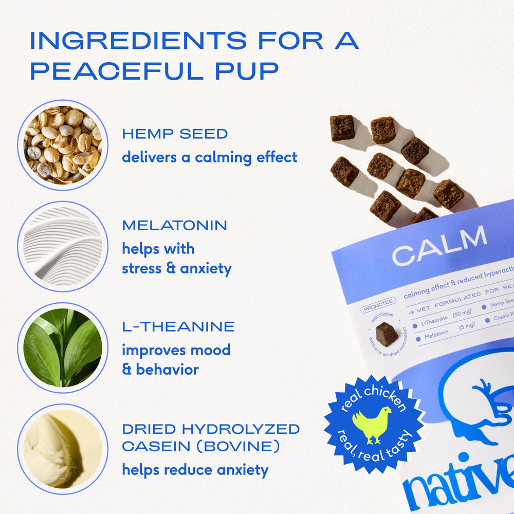 Native Pet Calming Chews: instrucciones de uso y porciones recomendadas