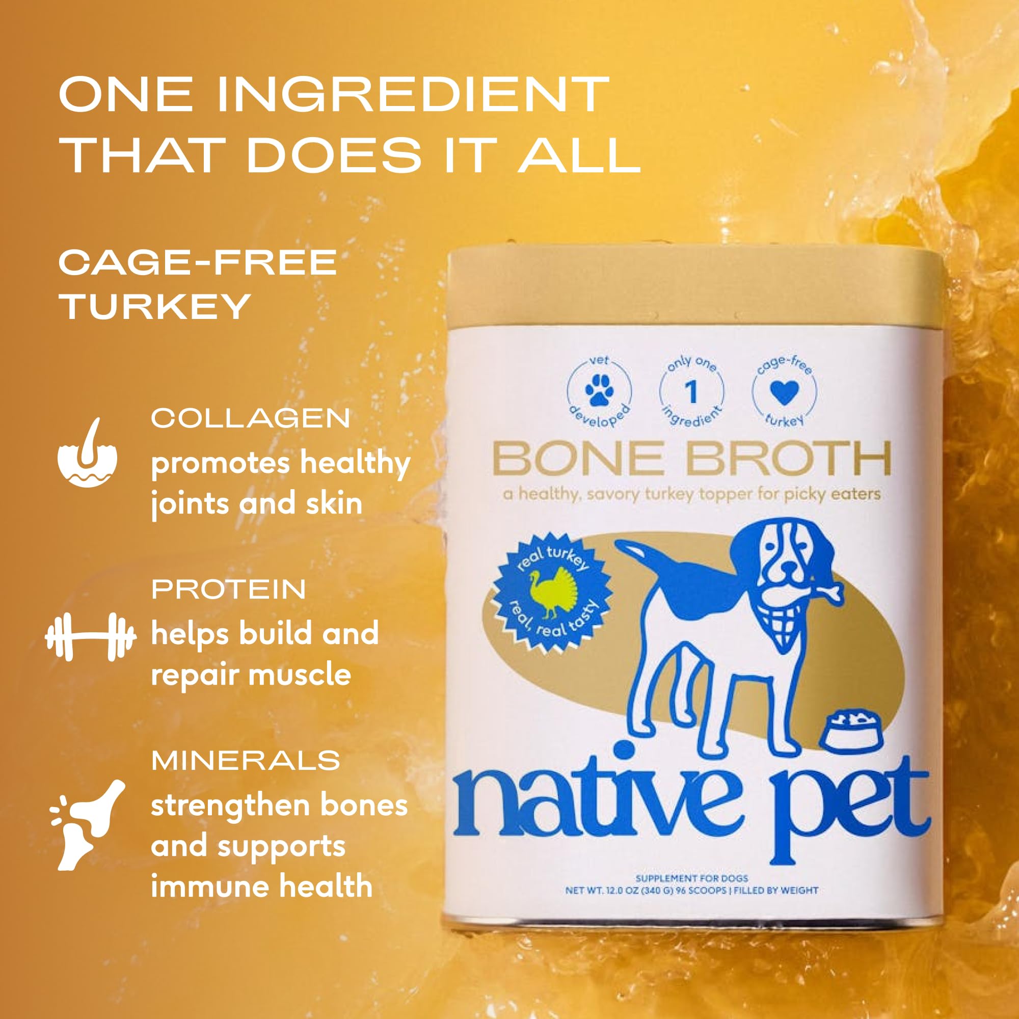 Native Pet complemento para comida de perros facilita la aceptación