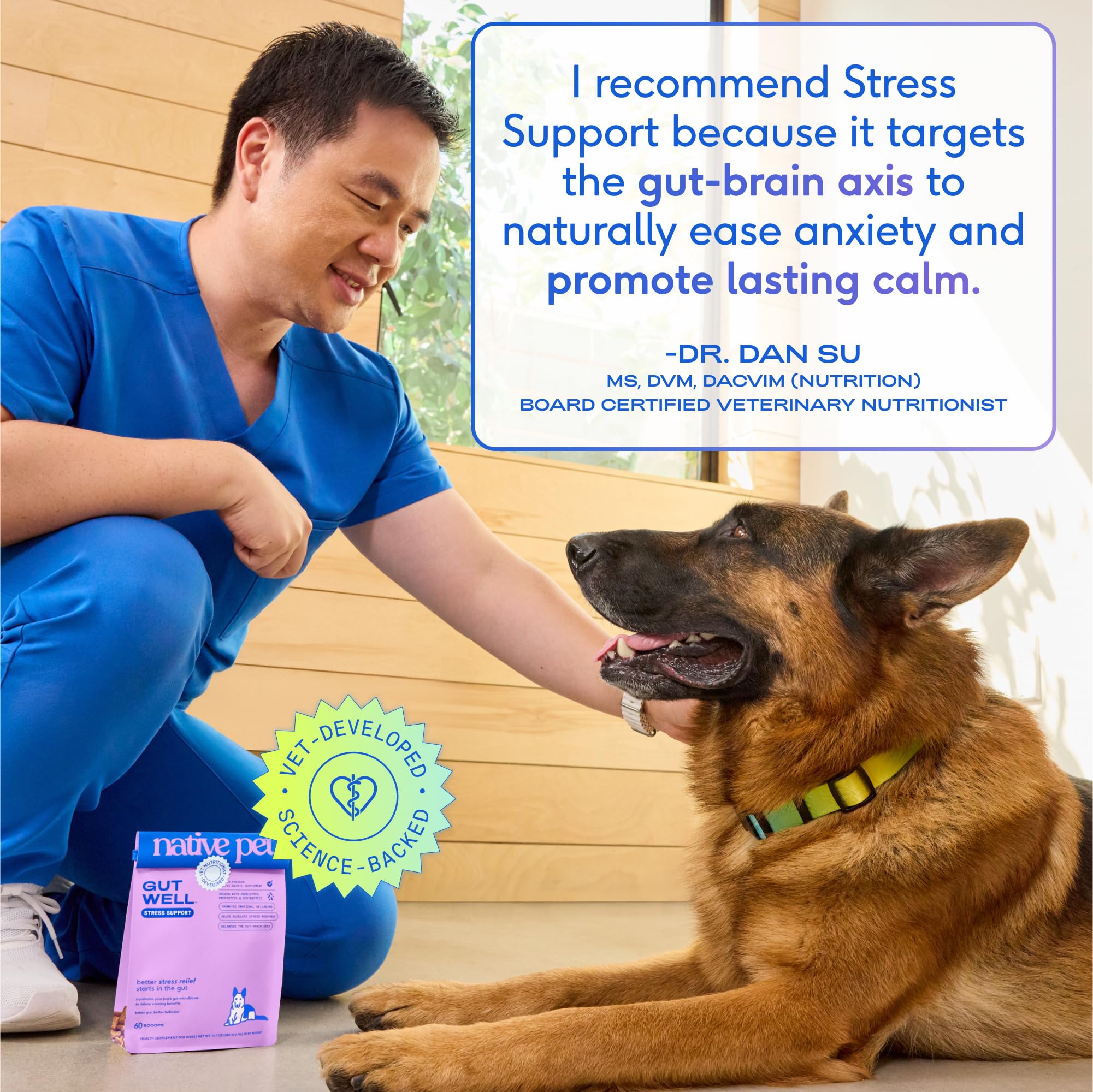 Native Pet GutWell magnesio y pasionaria: ingredientes clave para relajar