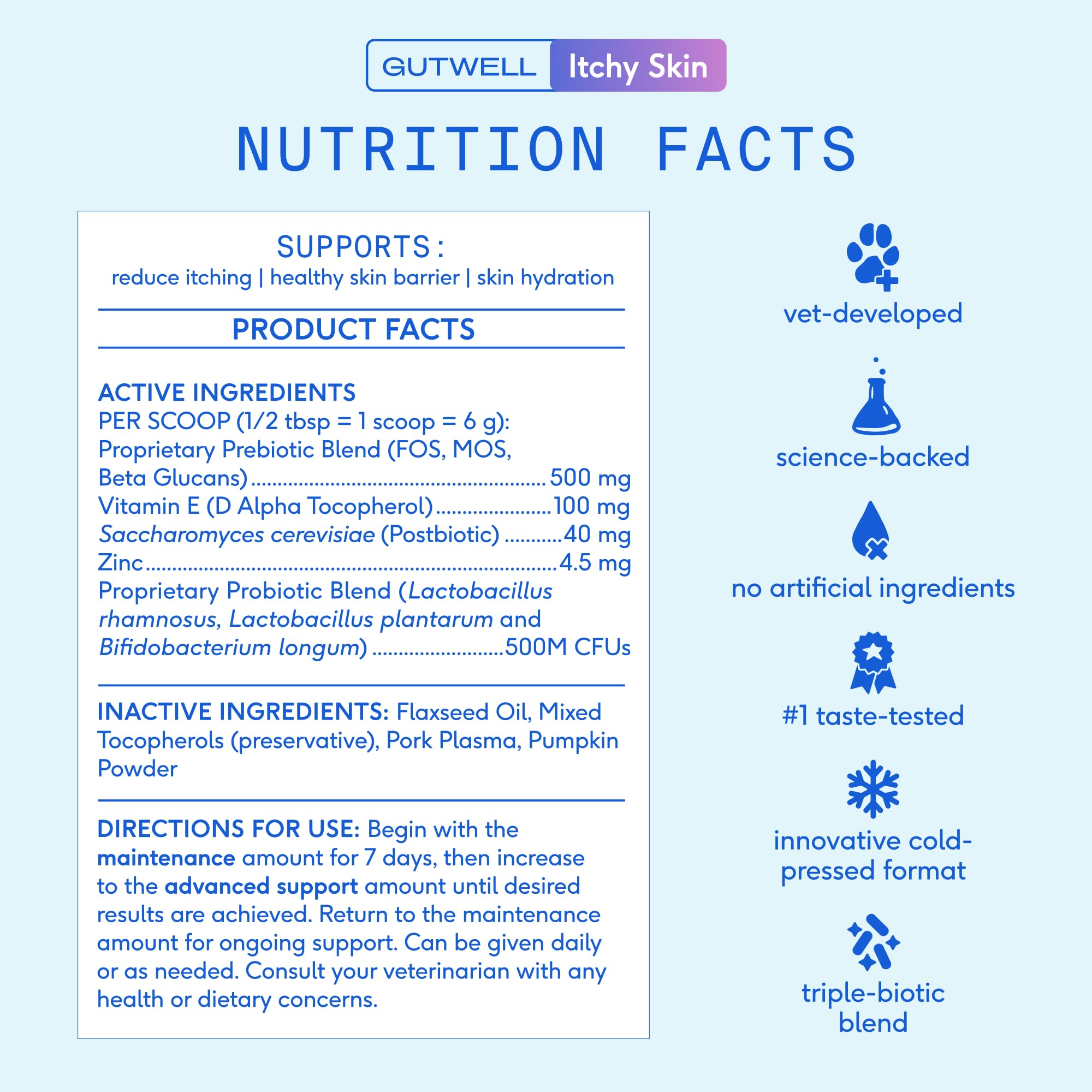 Triple-biotics de Native Pet, equilibrio intestinal y alivio