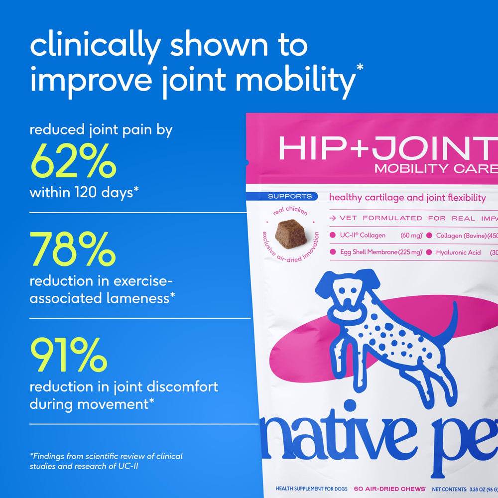 Native Pet Mobility Care ácido hialurónico para lubricación articular.