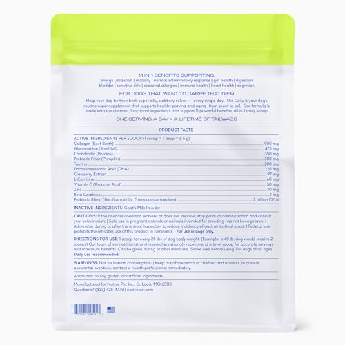 Native Pet polvo para espolvorear, sabor nutritivo que facilita la alimentación.