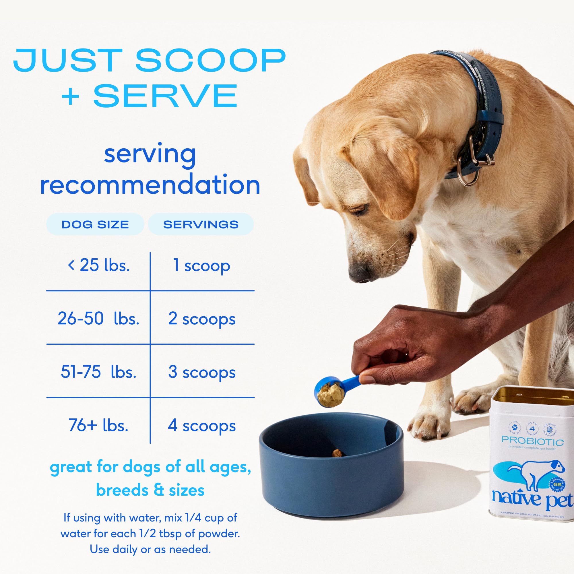 Native Pet Probiotics: elaborado en Estados Unidos con control de calidad confiable
