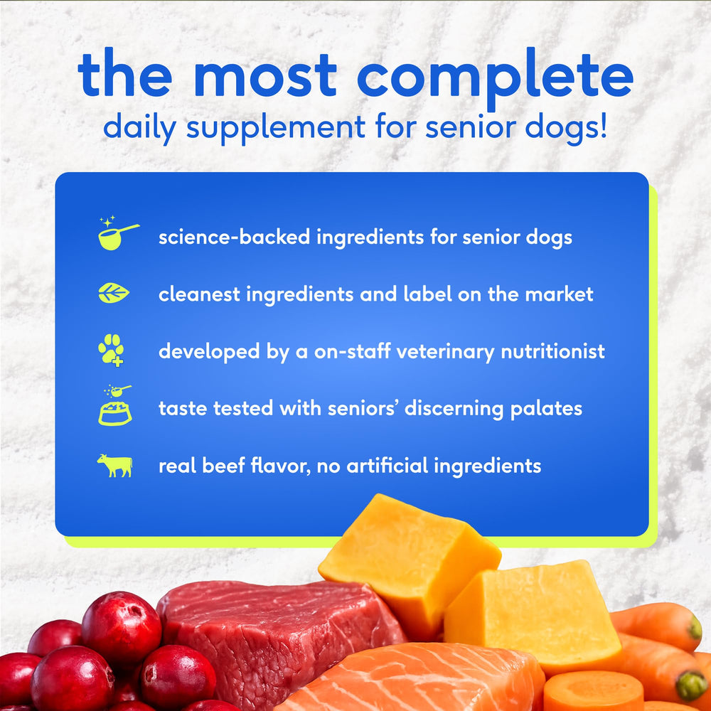 Native Pet Senior desarrollo veterinario en USA para perros mayores.